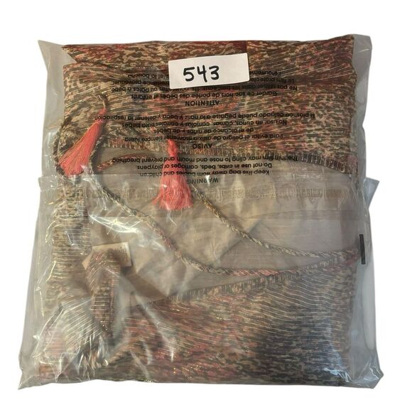 NWT Raga Zuri Long Sleeve Maxi Gold Metallic Dress Oversized Size M $245 MSRP - Picture 14 of 14